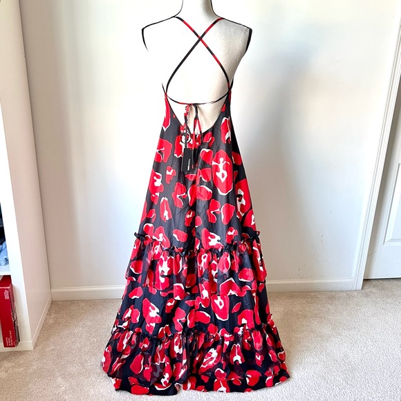 NWT FASHION NOVA Jacie Floral Ruffled Maxi Dress—SZ. Medium - Picture 6 of 17